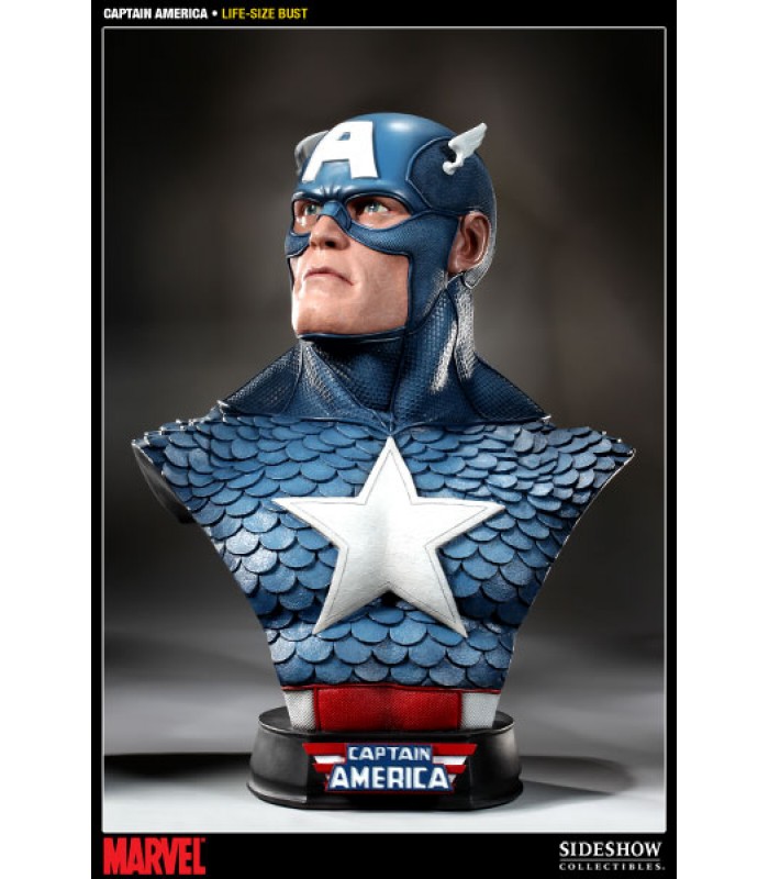 Captain America Life Size Bust