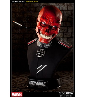 Red Skull Life Size Bust